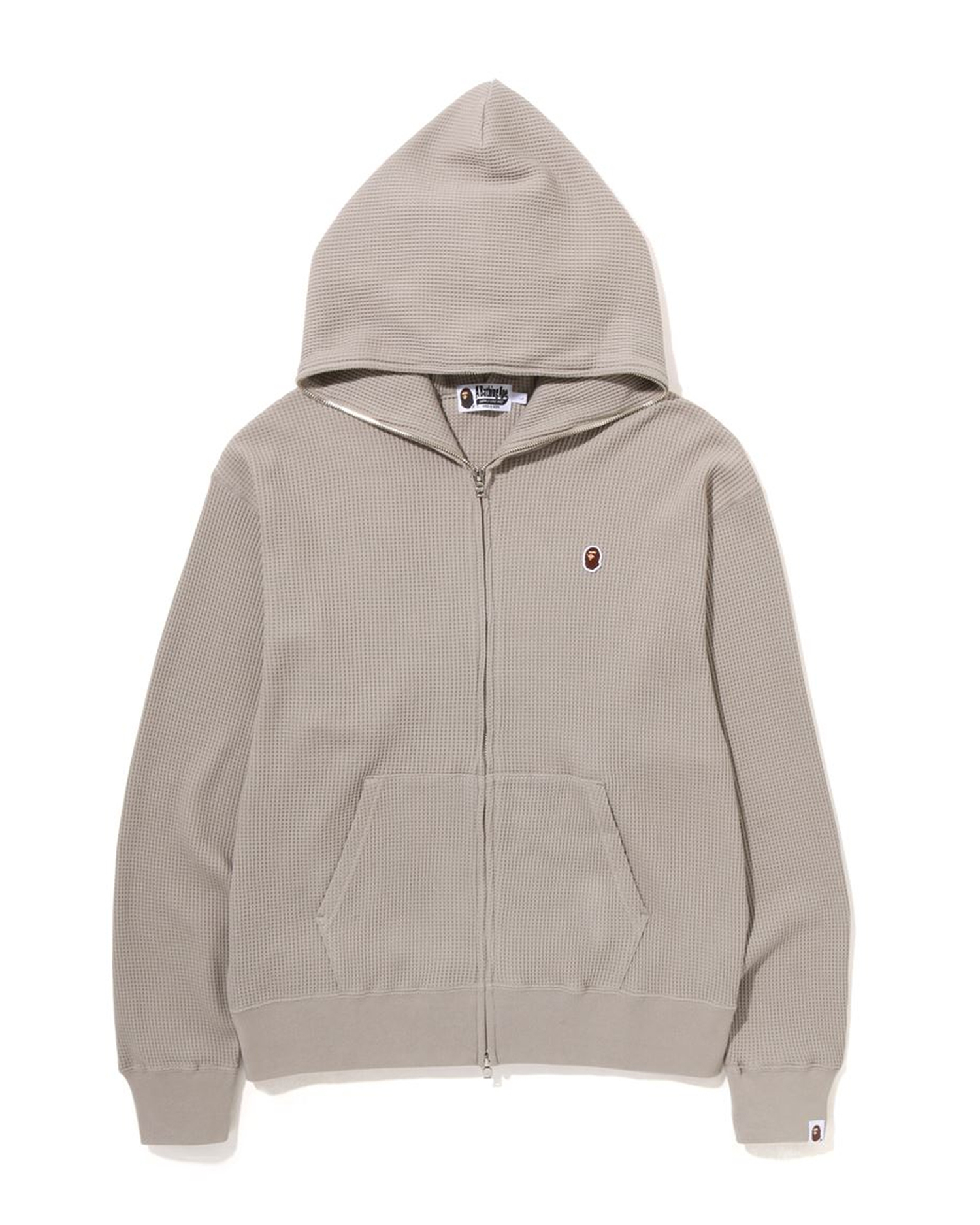 Shop Ape Head One Point Thermal Relaxed Fit Full Zip Hoodie Online