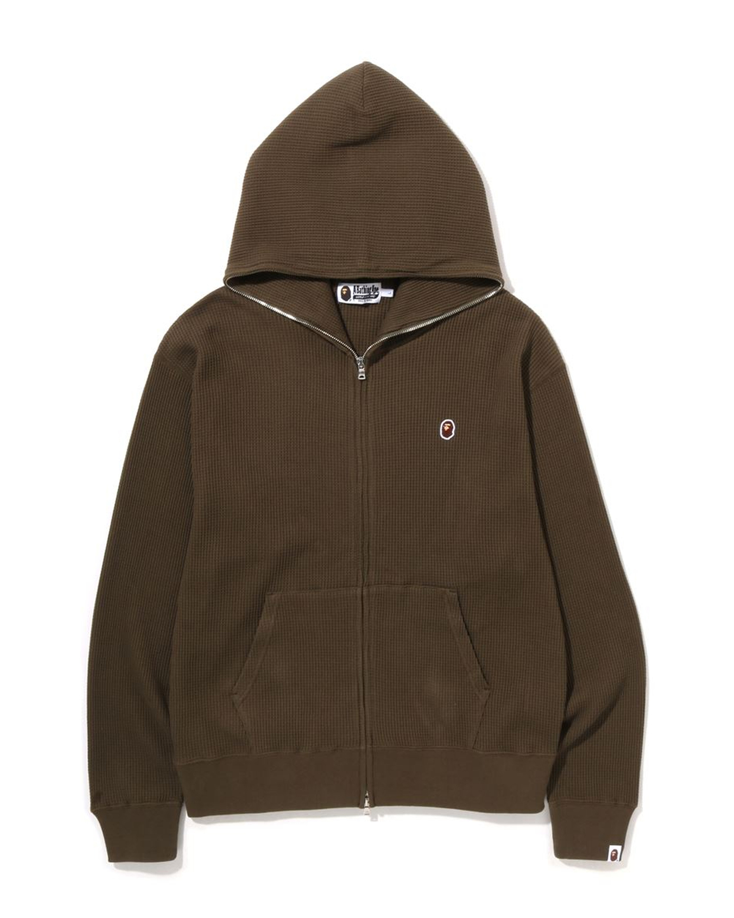 A BATHING APE® Ape Head One Point Thermal Relaxed Fit Full Zip Hoodie