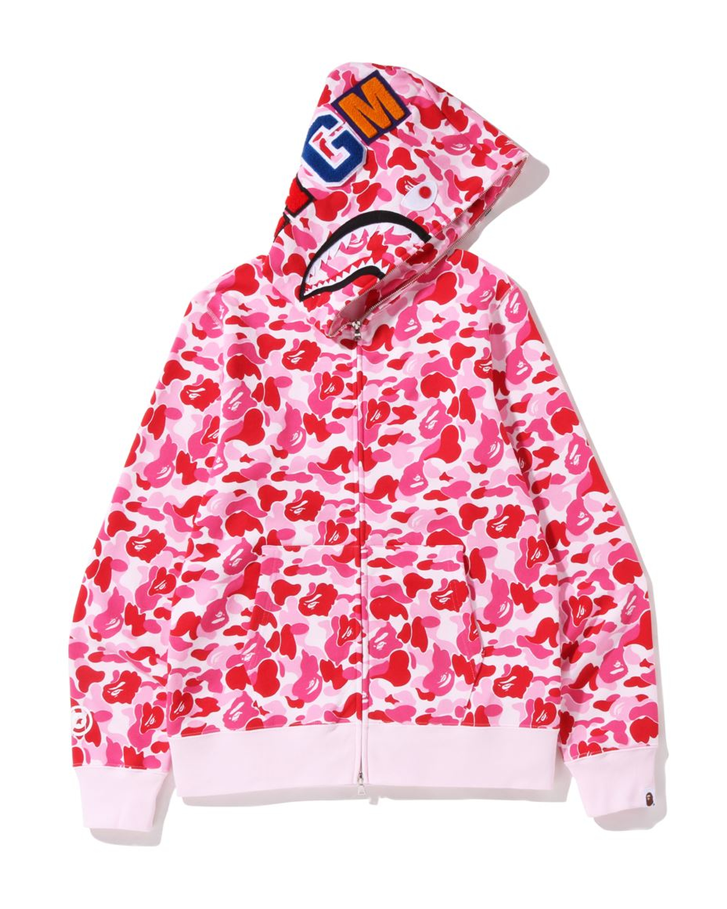 Shop ABC Camo Shark Full Zip Hoodie Online | BAPE