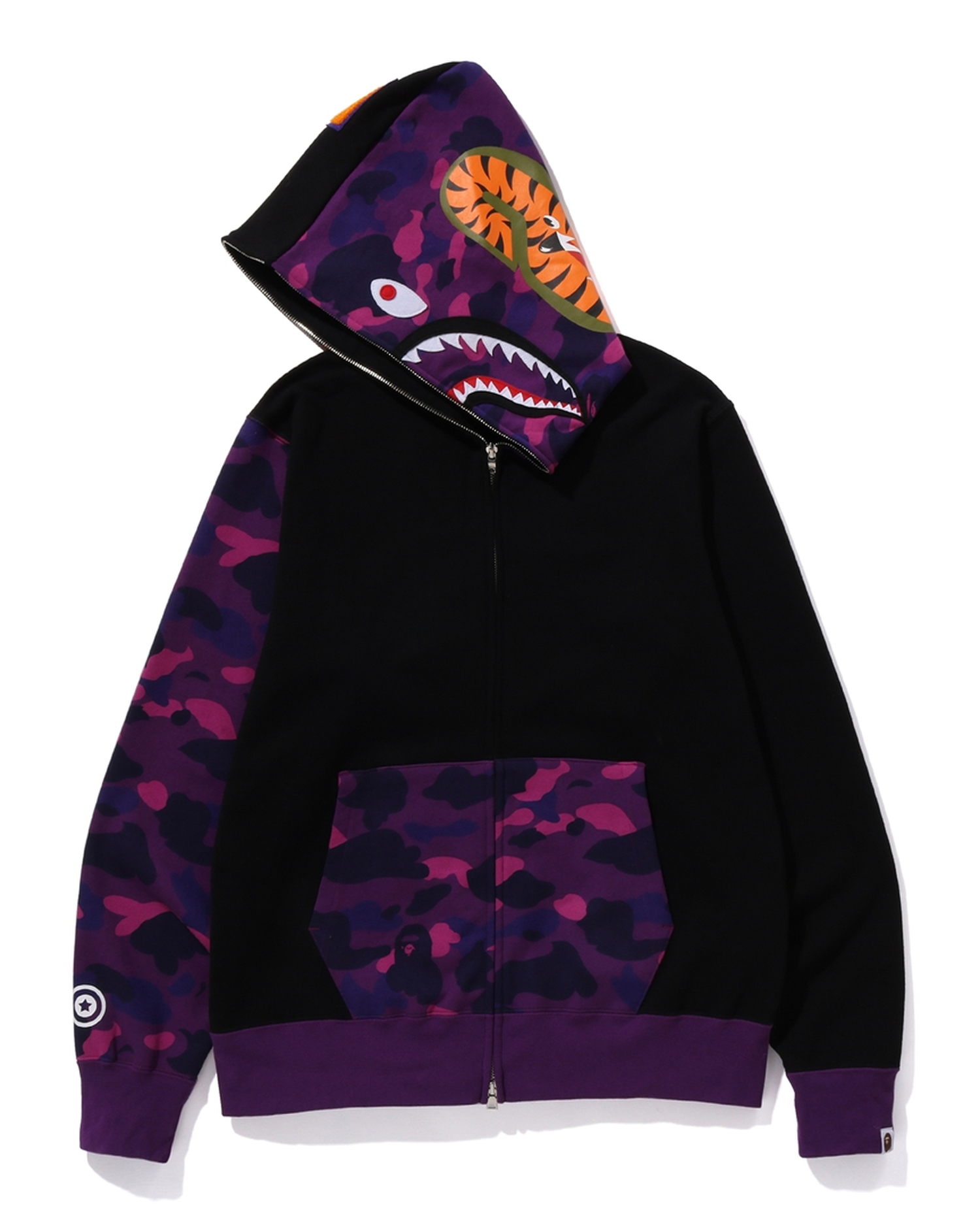 A BATHING APE® Color Camo Shark Full Zip Hoodie | ITeSHOP