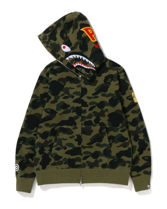 1st Camo Shark Full Zip Hoodie image number 1