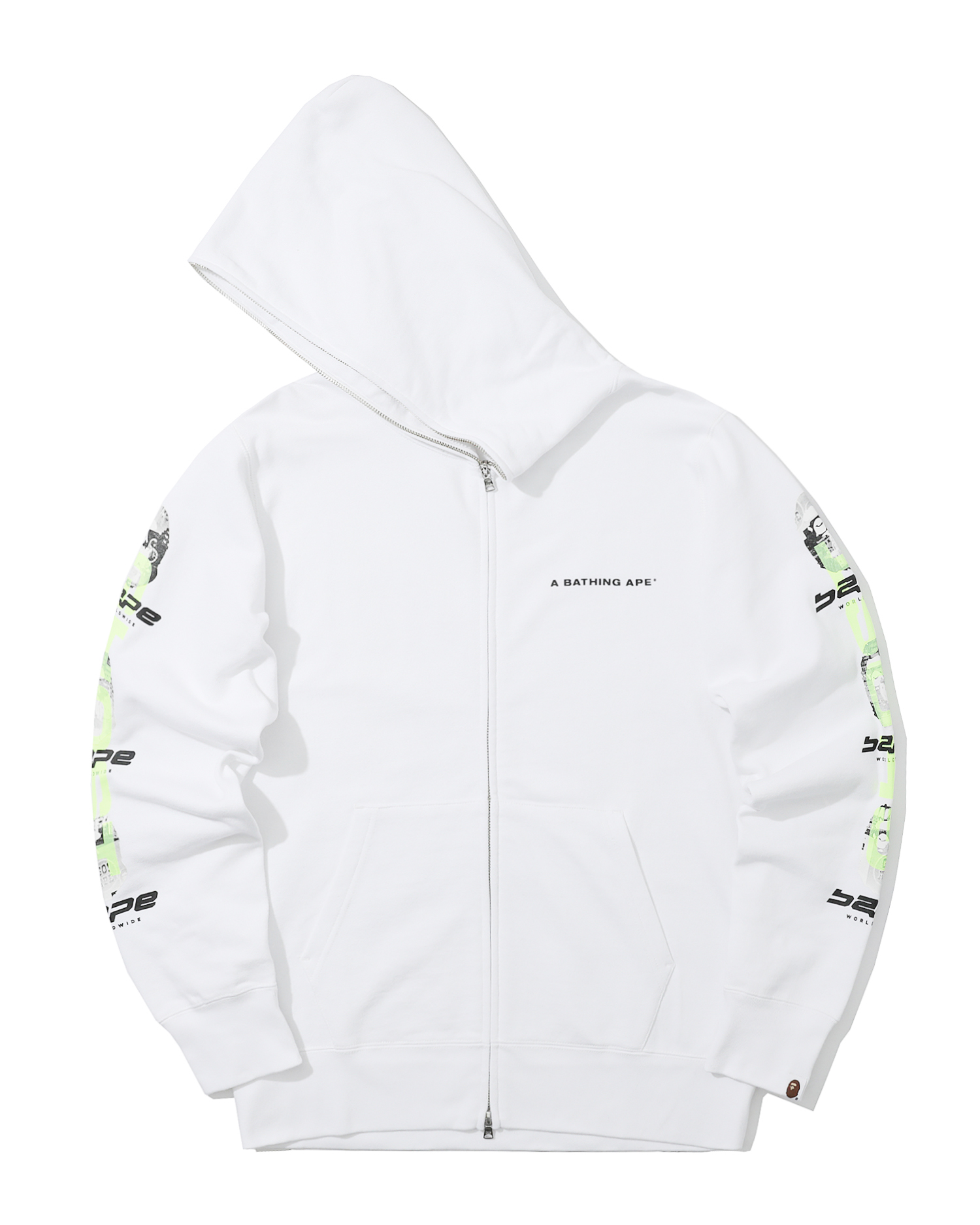 all white bape hoodie