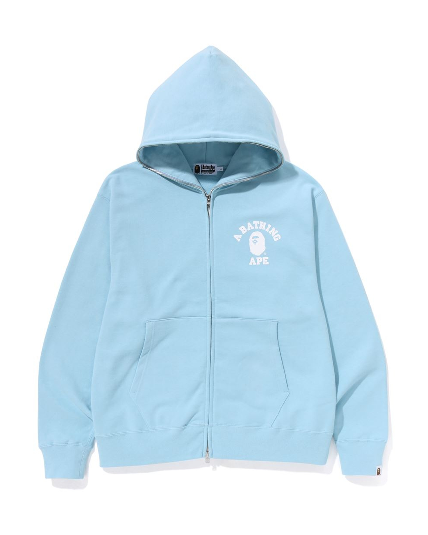 Baby blue sale bape jacket