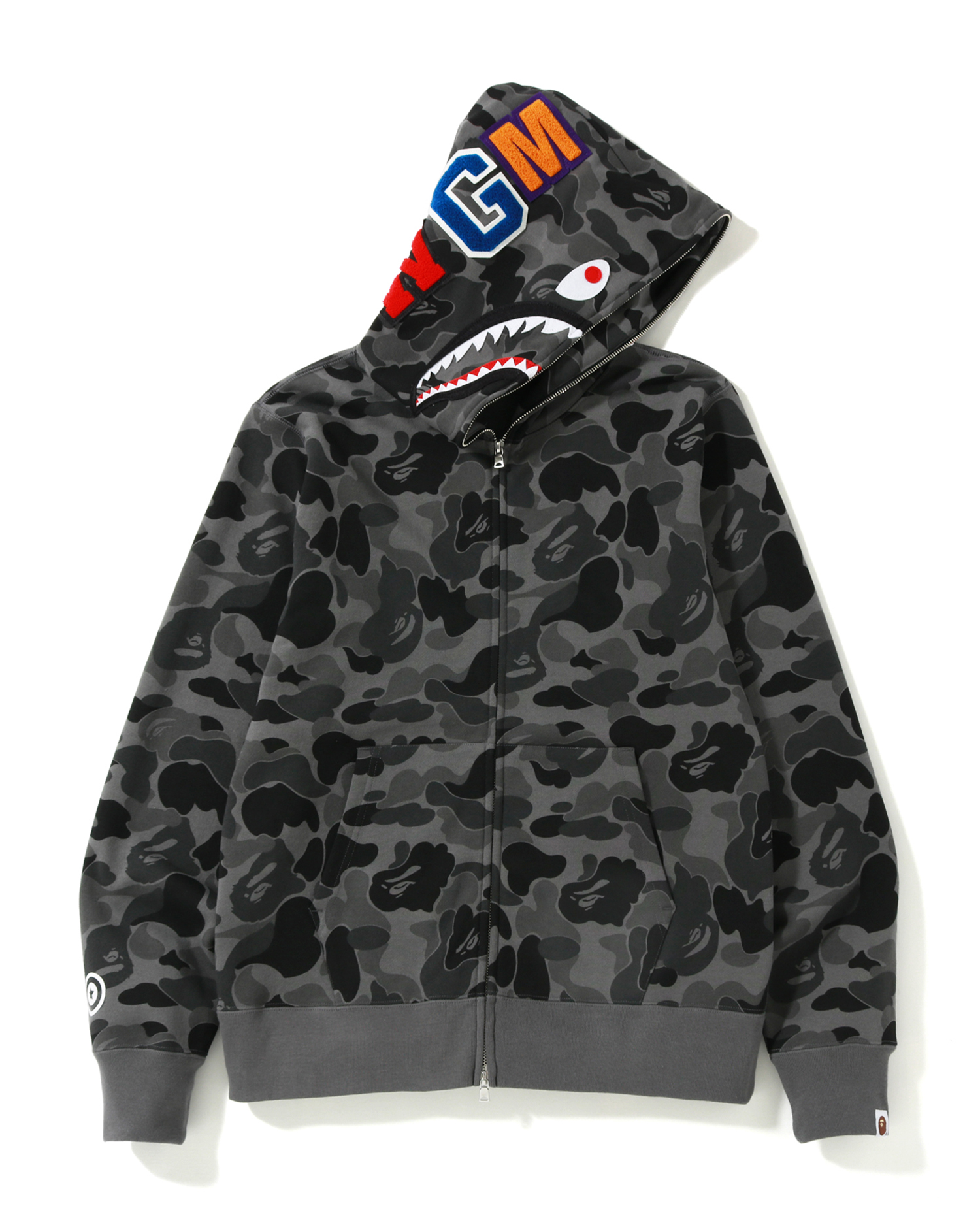 Shop ABC Shark full zip hoodie Online | BAPE