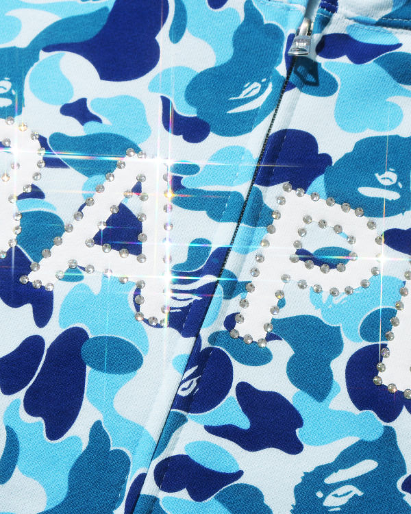 ABC Camo Crystal Stone Bape zip hoodie