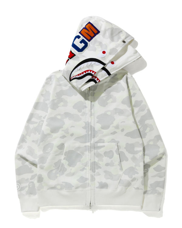 City Camo Shark Wide Full zip hoodie