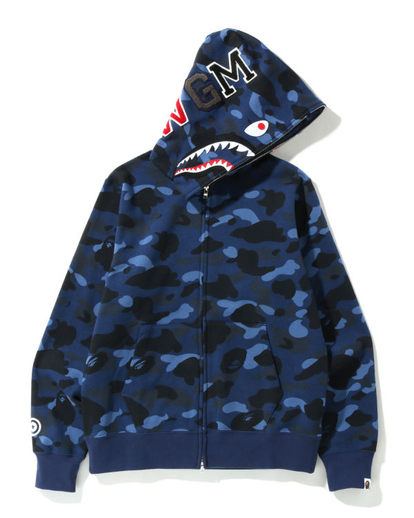 Bape, Sweaters, Blue Bape Shark Hoodie