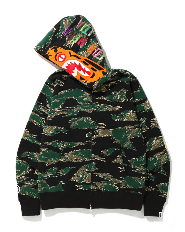 Tiger Camo Tiger zip hoodie