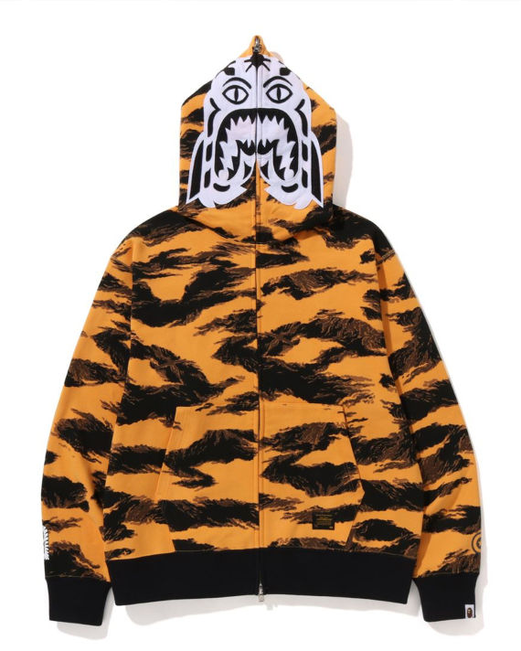 Tiger Camo Tiger Relaxed Fit Full Zip Hoodie image number 0