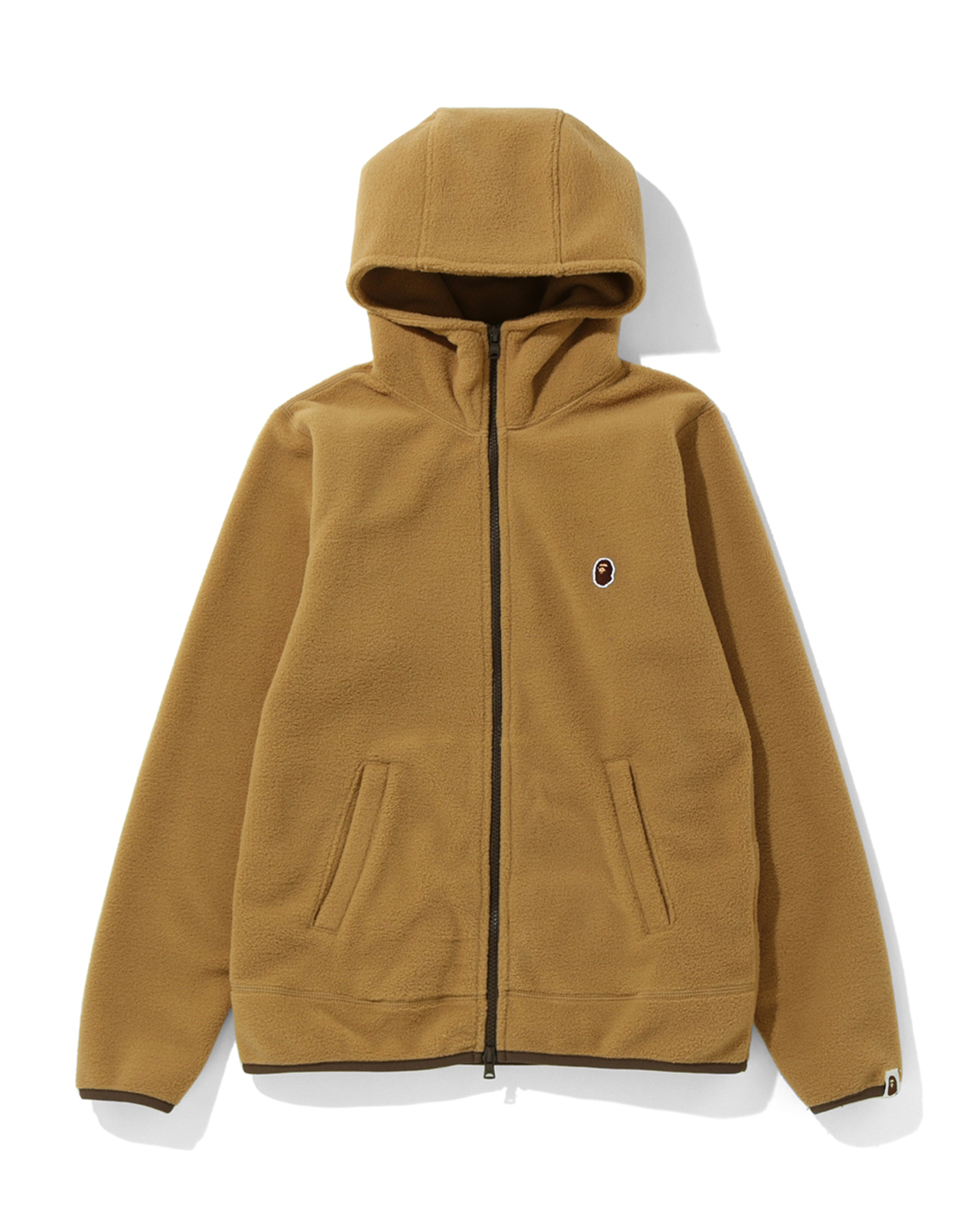 Shop Fleece one point zip hoodie Online | BAPE