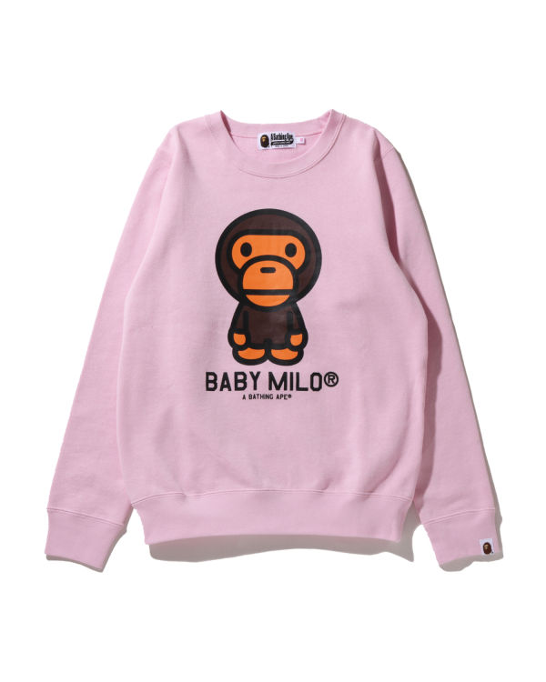 *BABY Milo Store by *A Bathing Ape logo-print Crew-Neck Sweatshirt - Pink