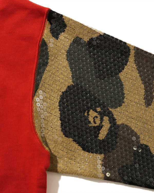 1st Camo Knit Sequin College sweatshirt