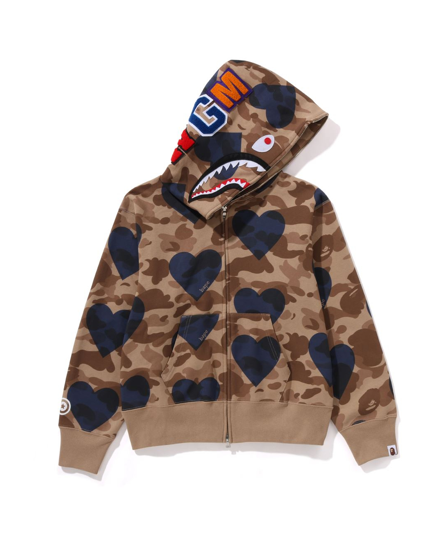 A BATHING APE® I Love BAPE Shark Full Zip Hoodie | ITeSHOP