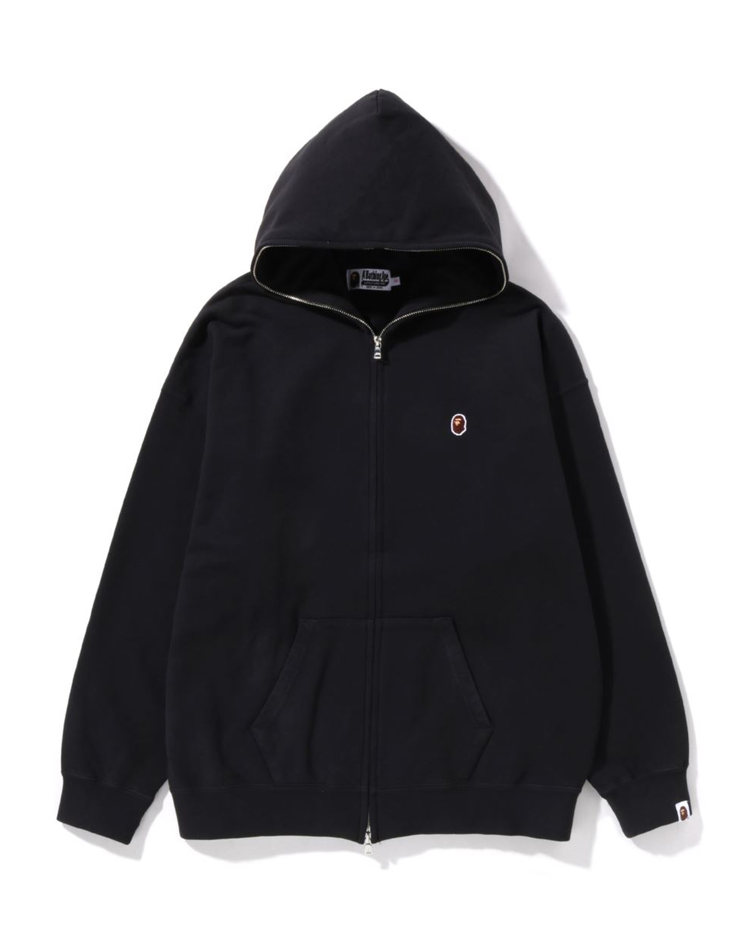 Shop Crystal By Bathing Overdyed Oversized Full Zip Hoodie Online | BAPE