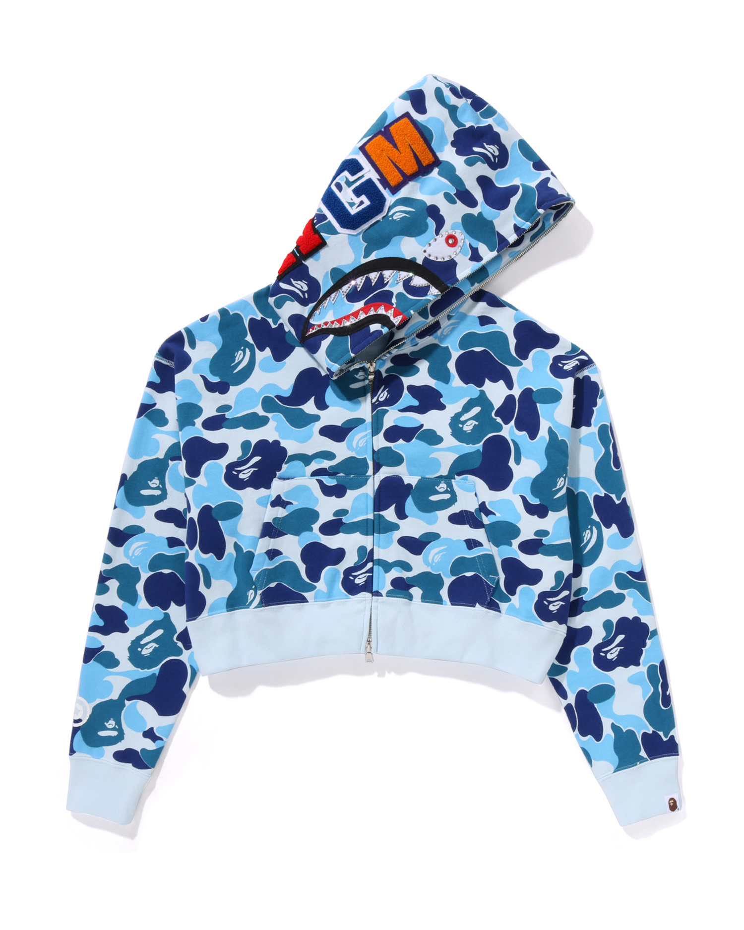 Bape shark hoodie discount blue