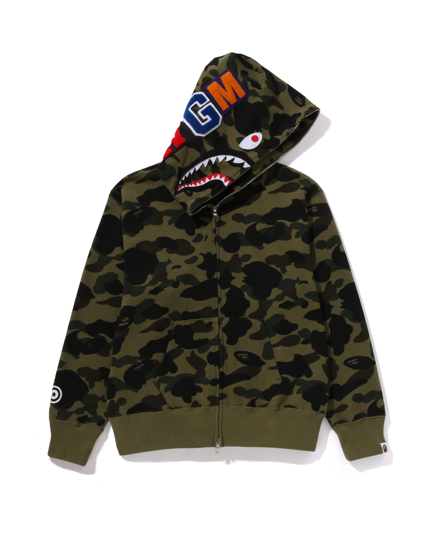 Shop BAPE Leopard Shark Full Zip Hoodie Online | BAPE