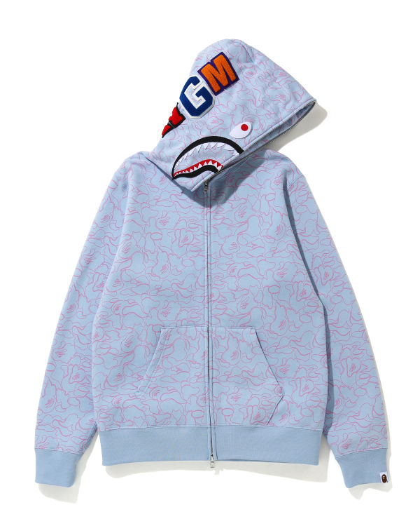 Line Camo Shark full zip hoodie
