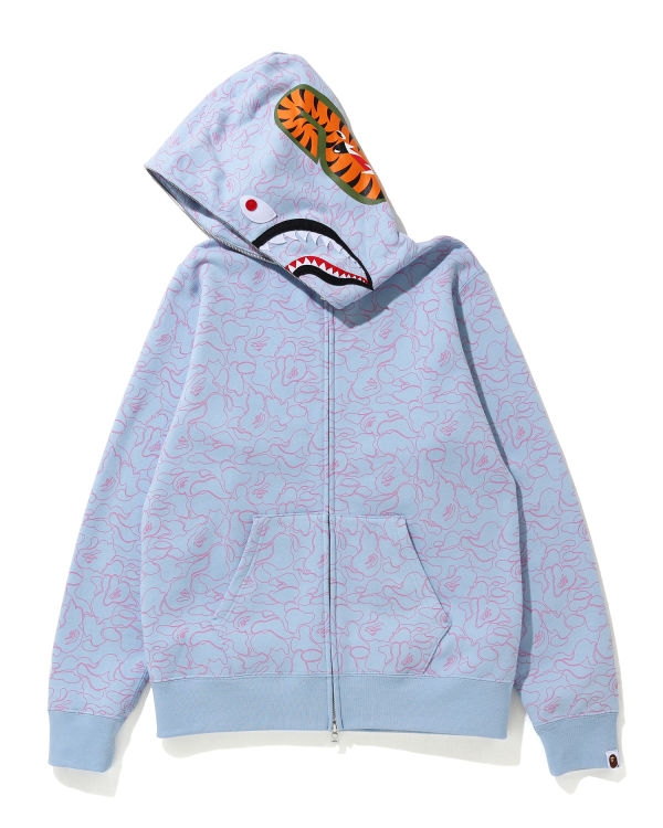 Line Camo Shark full zip hoodie