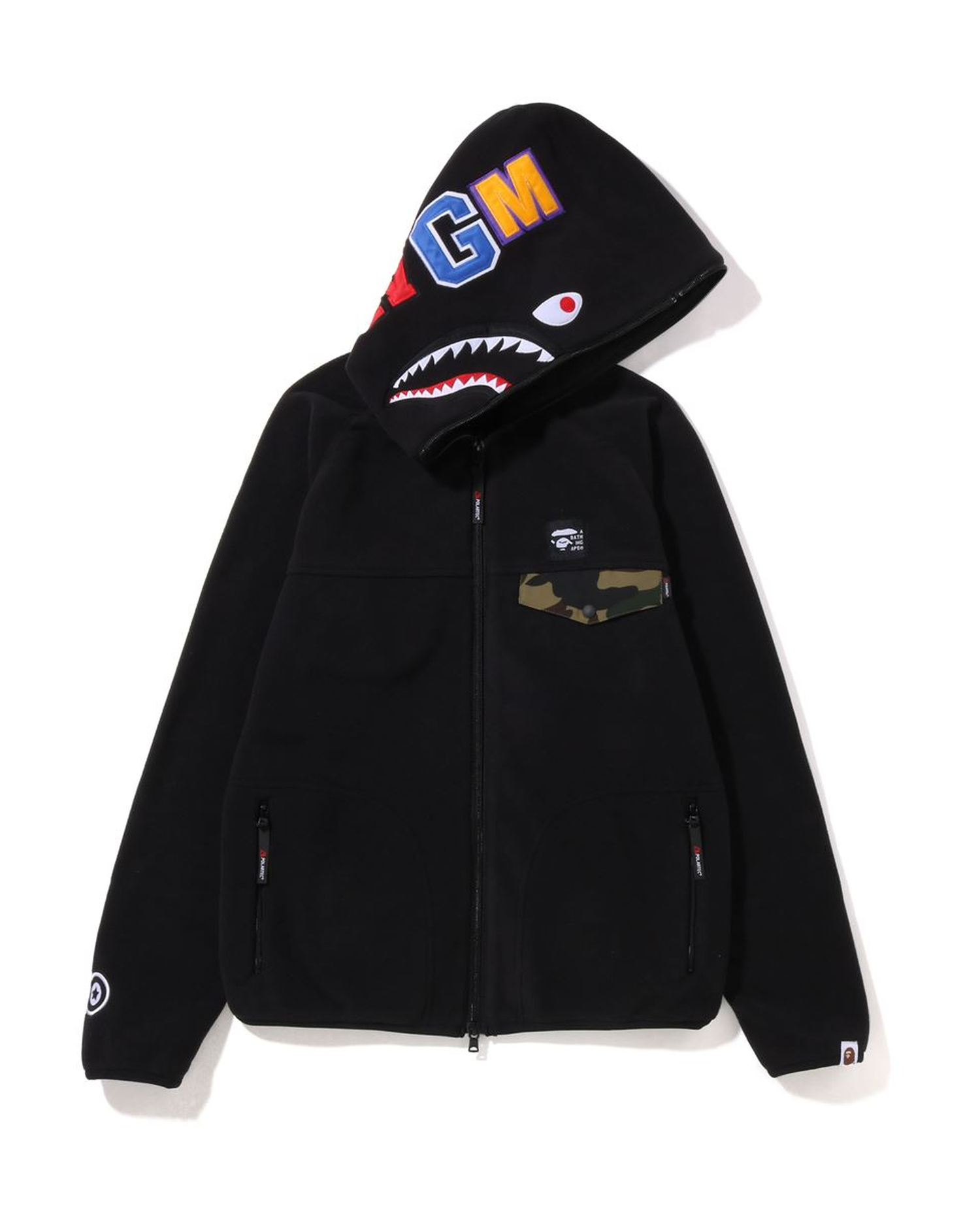 shark hoodie polartec fleece着丈70cmx身幅53cm