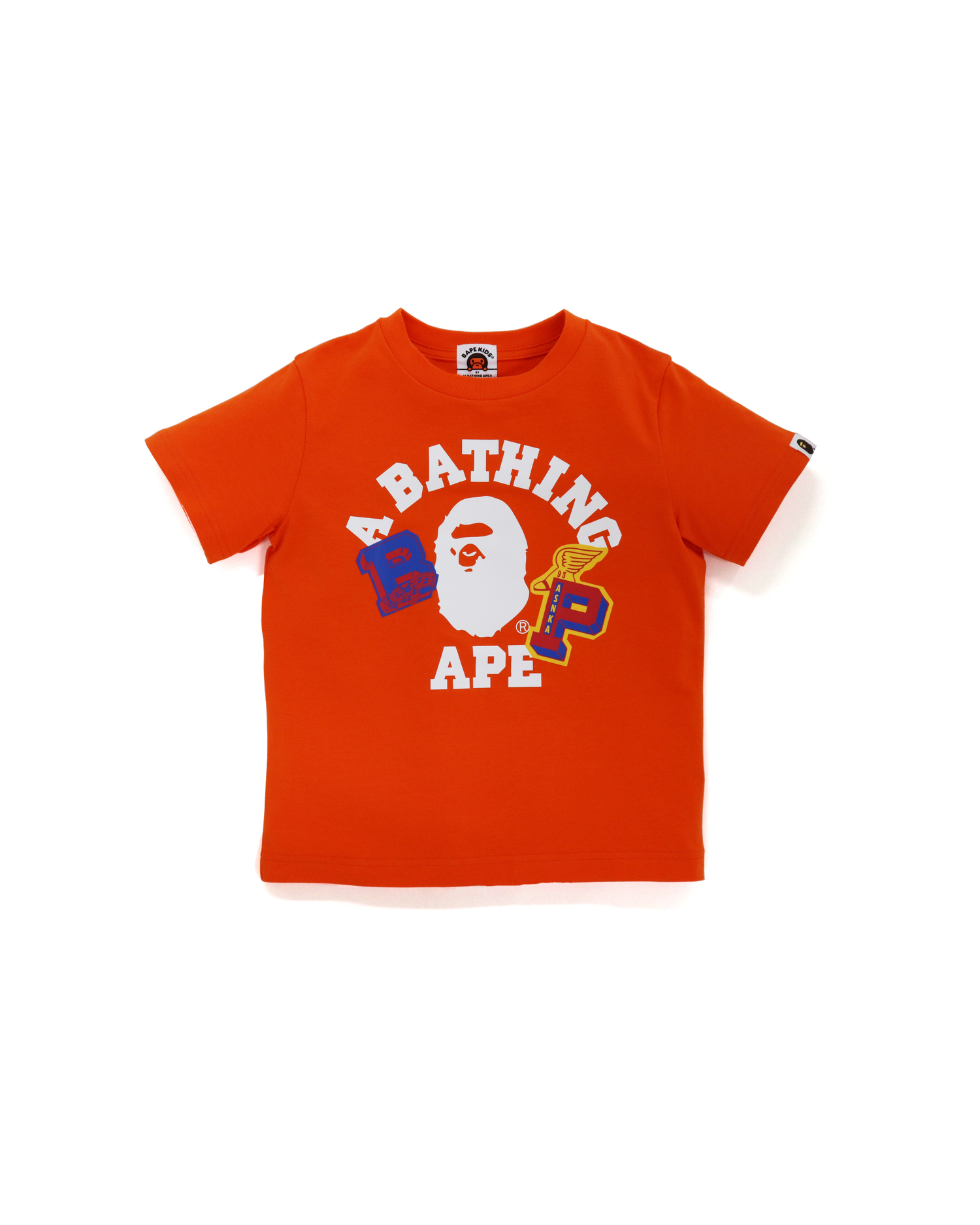 Orange bape shirt sale