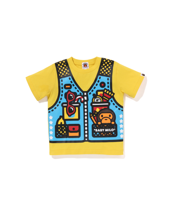 A BATHING APE® Kids Baby Milo Fishing Vest Print Tee