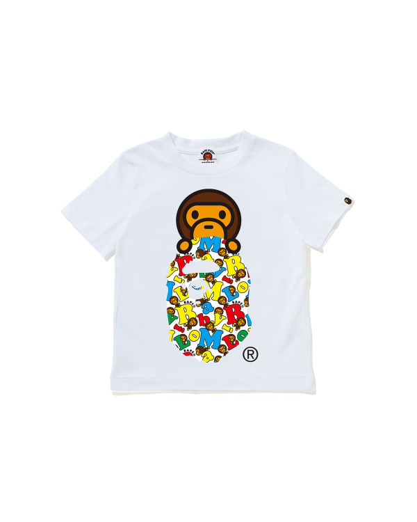 Baby Milo Alphabet Milo on Bape tee