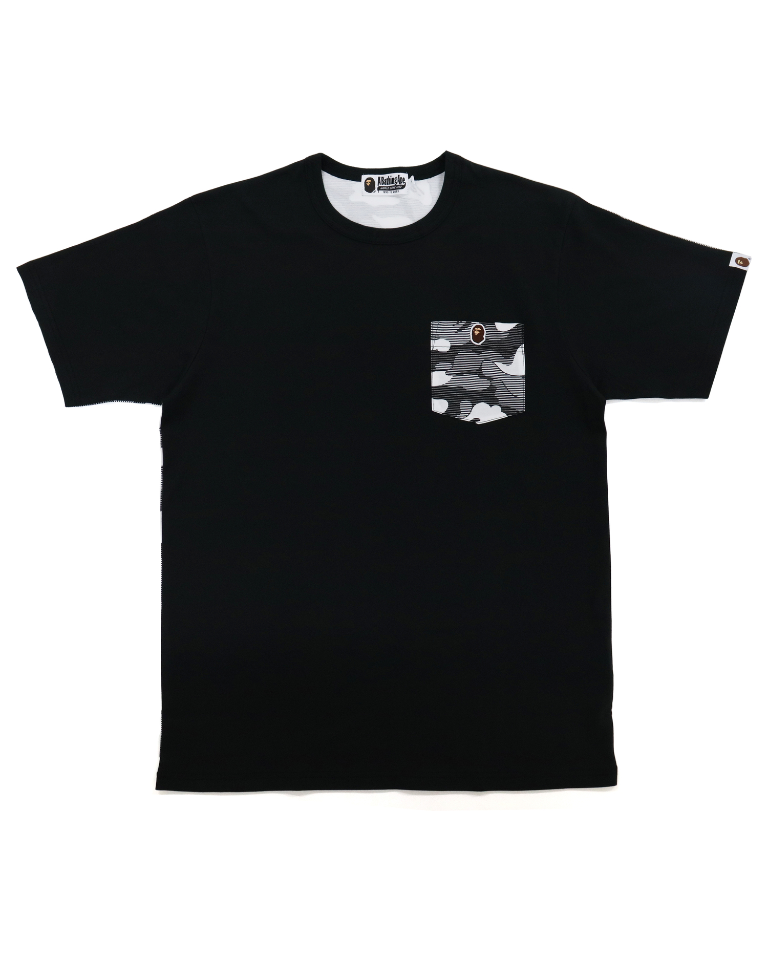 Shop Stripe ABC Camo Pocket tee Online | BAPE