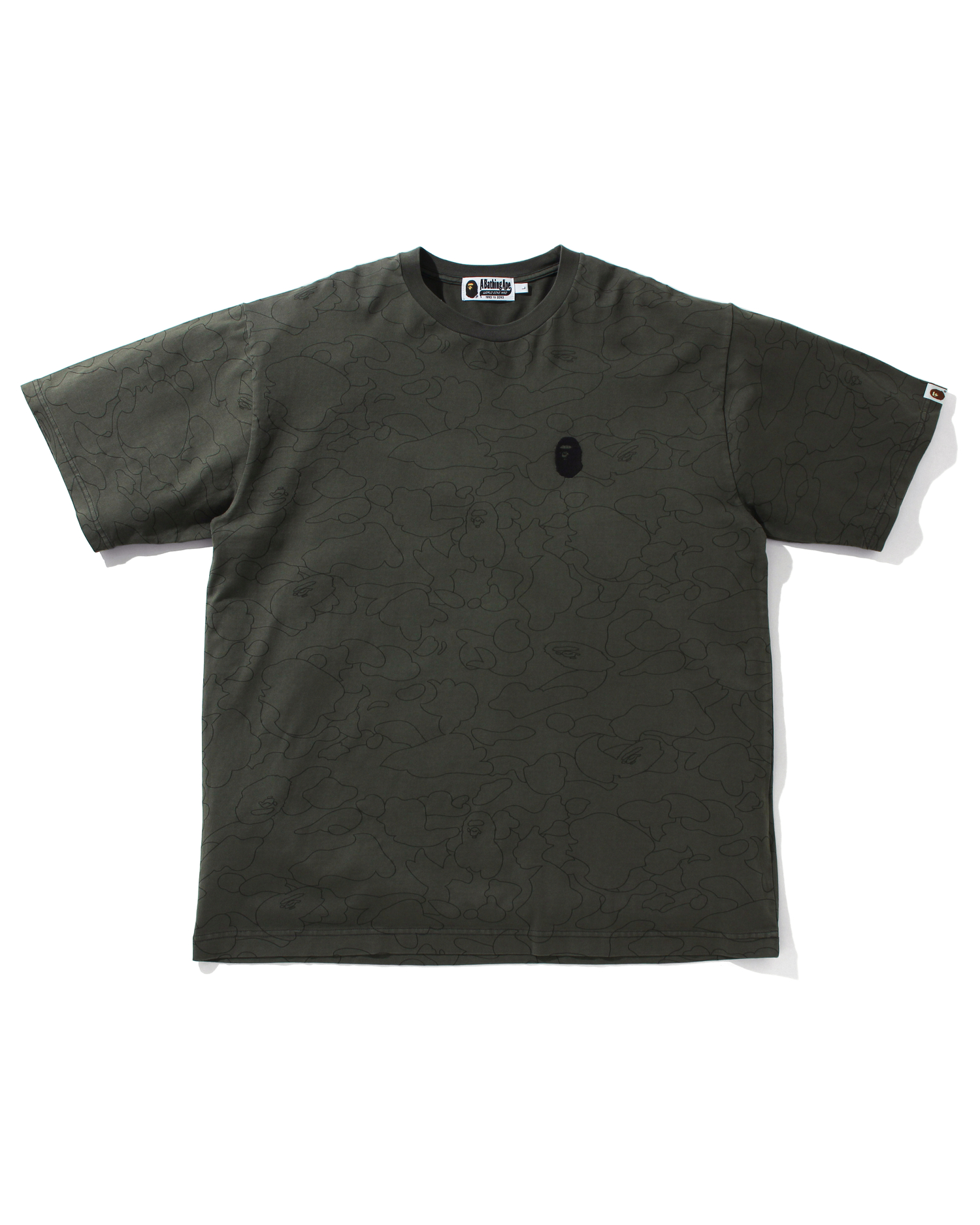 Shop Line 1st Camo Washed Relaxed tee Online | BAPE
