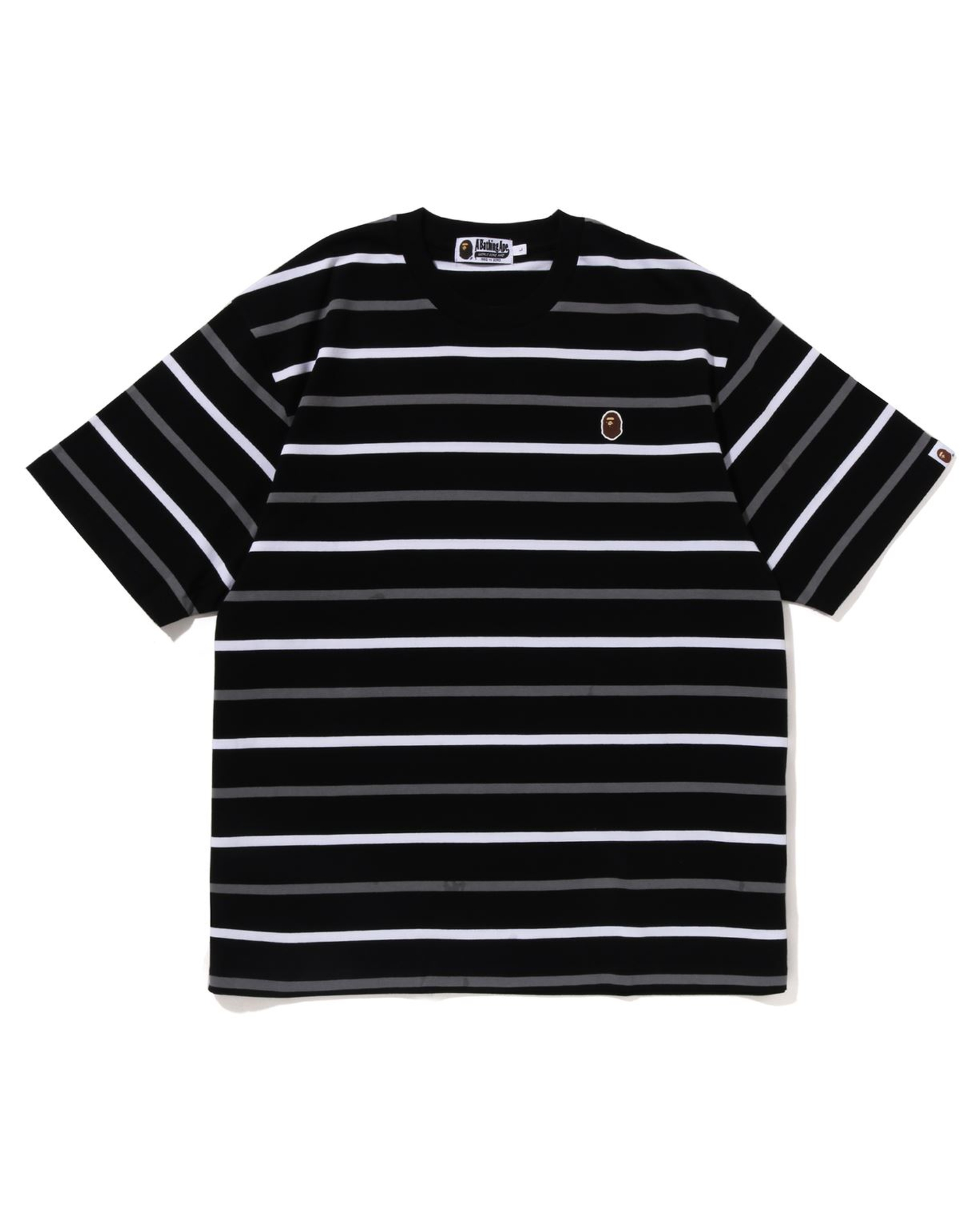 Shop Ape Head One Point Stripe Tee Online | BAPE