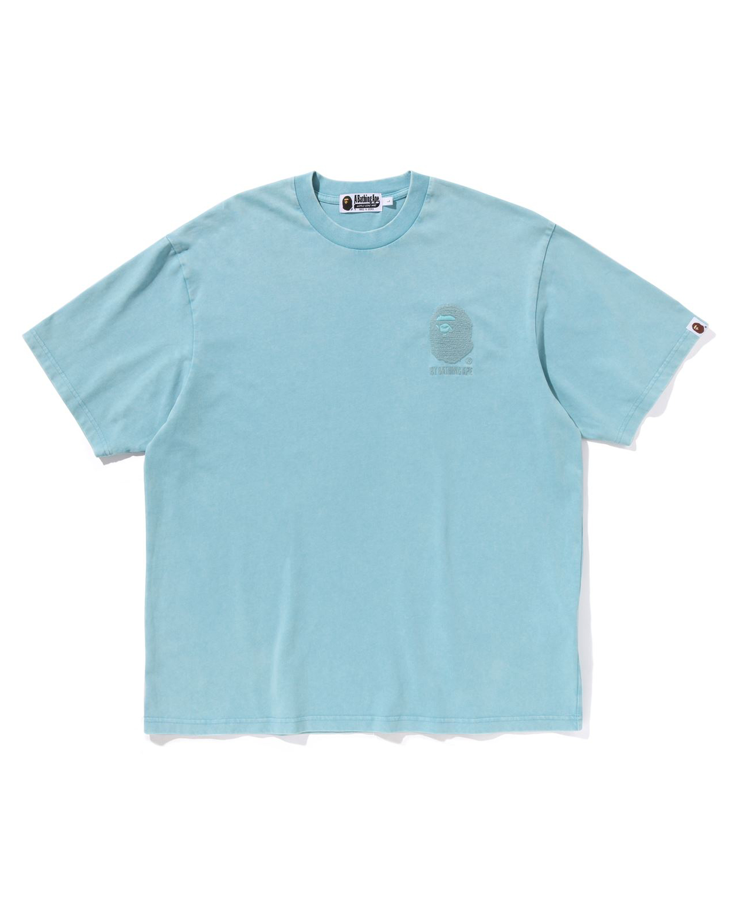 Shop Ape Head One Point Acid Wash Relaxed Fit Tee Online | BAPE