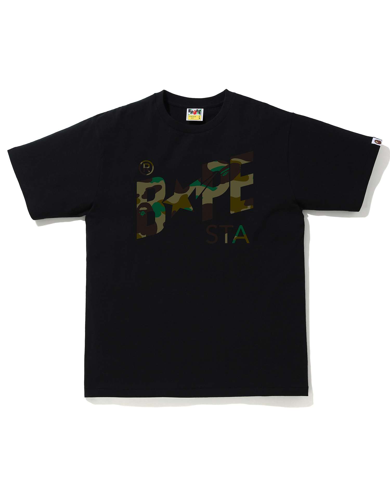 Shop 1st Camo Bape Sta Logo tee Online | BAPE