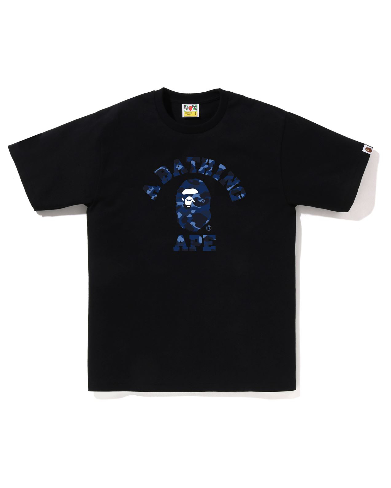 Shop Color Camo College Tee Online BAPE