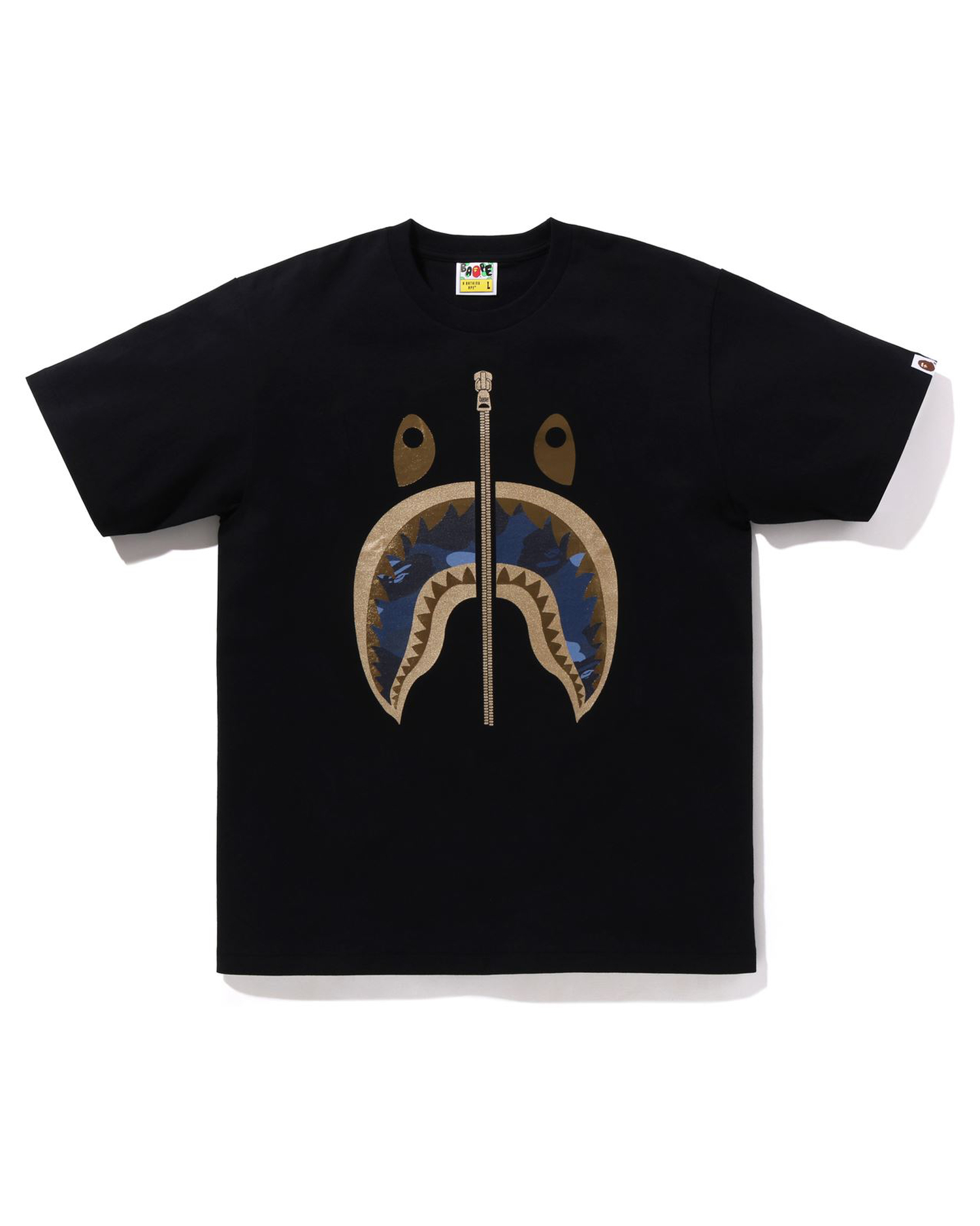 Bape shark hot sale tee camo