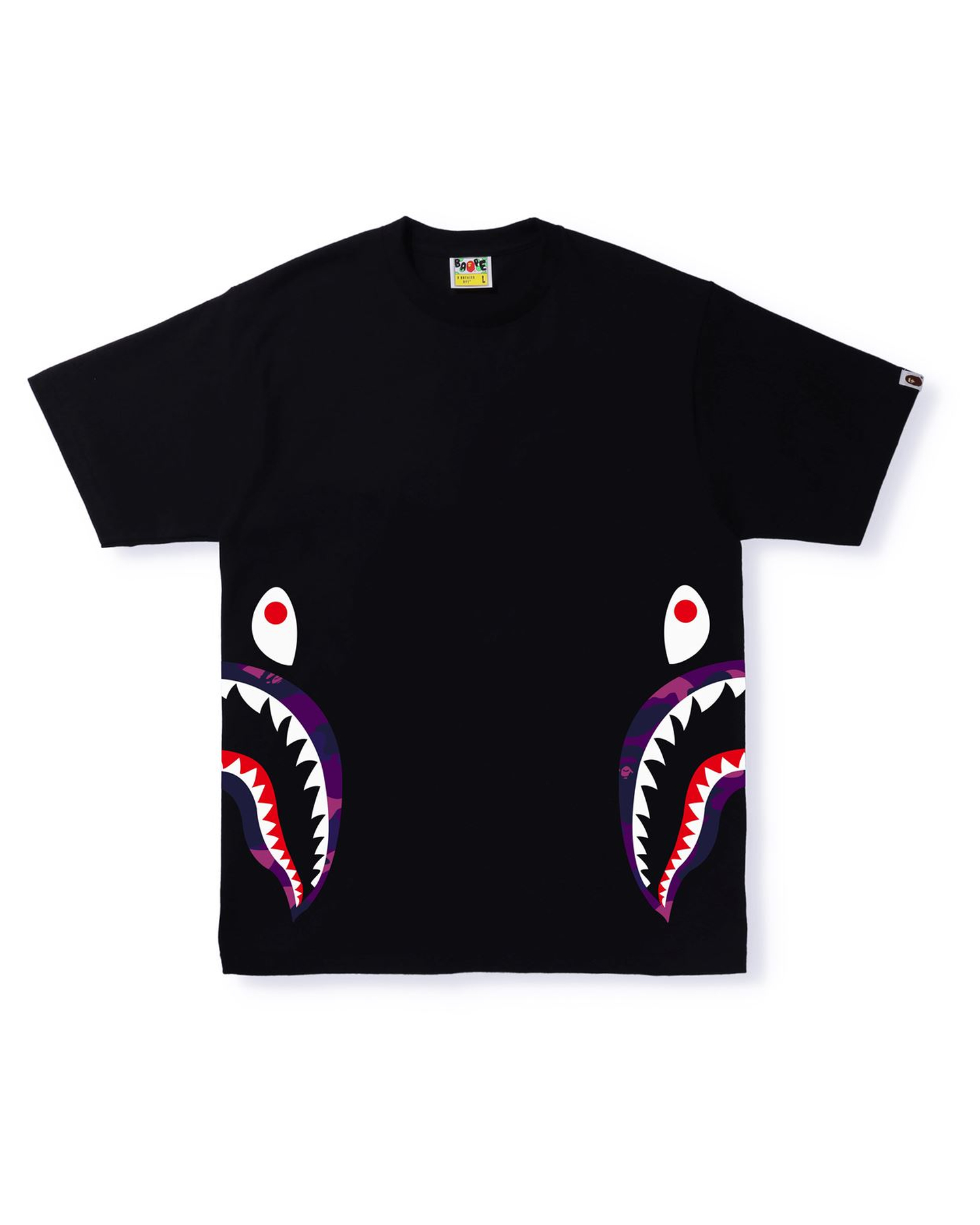 Shop Color Camo C Side Shark Tee Online | BAPE