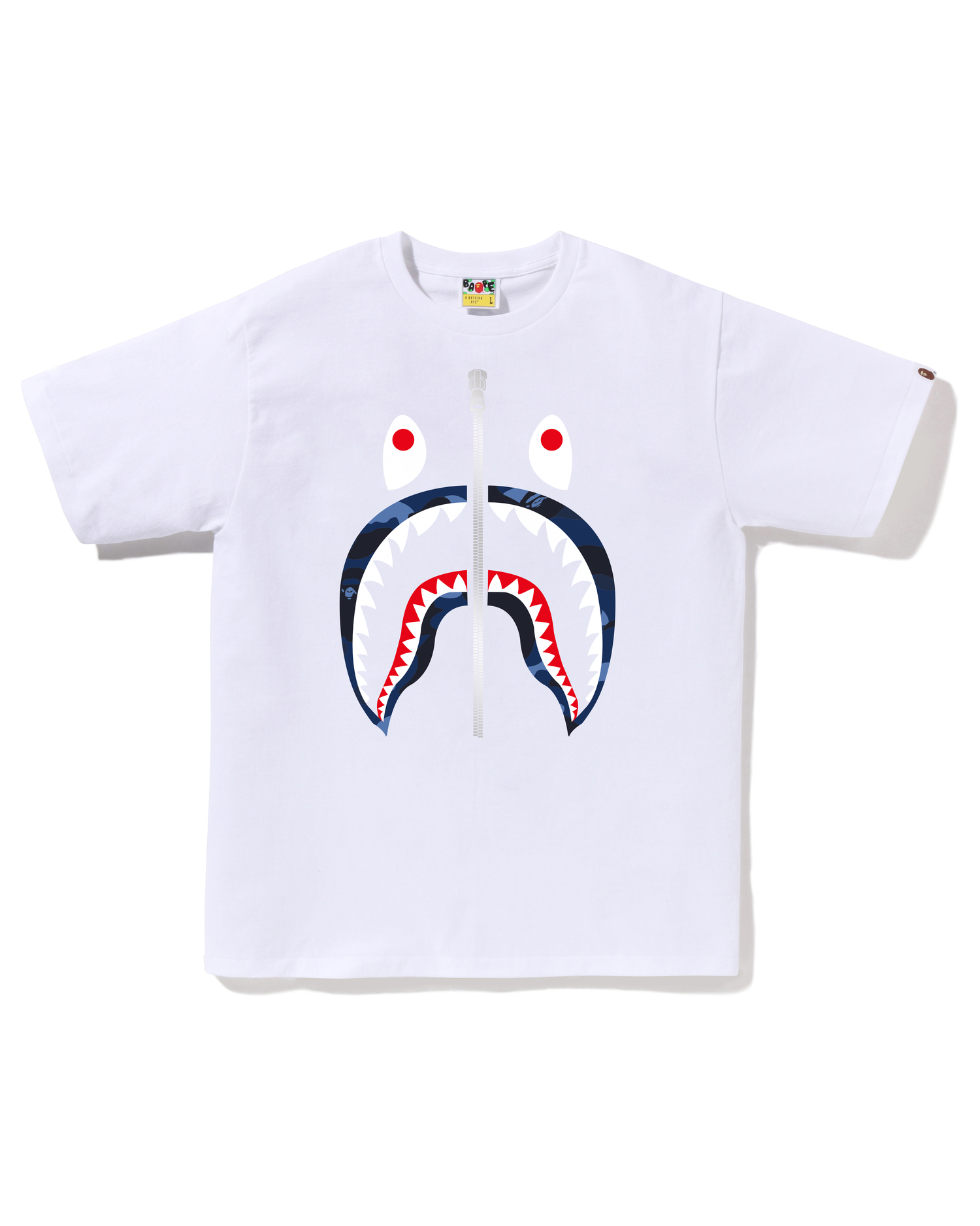 Shop Color Camo Shark Tee Online | BAPE