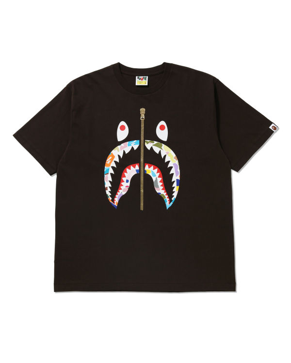 Multi Camo Shark relaxed tee