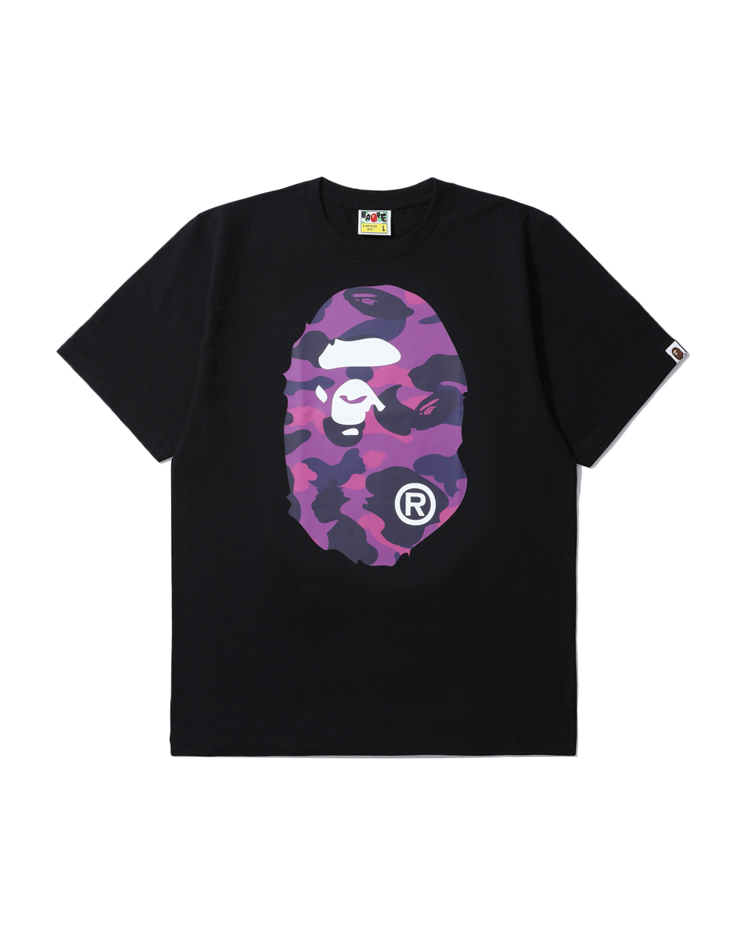 Shop Color Camo Big Ape Head tee Online | BAPE