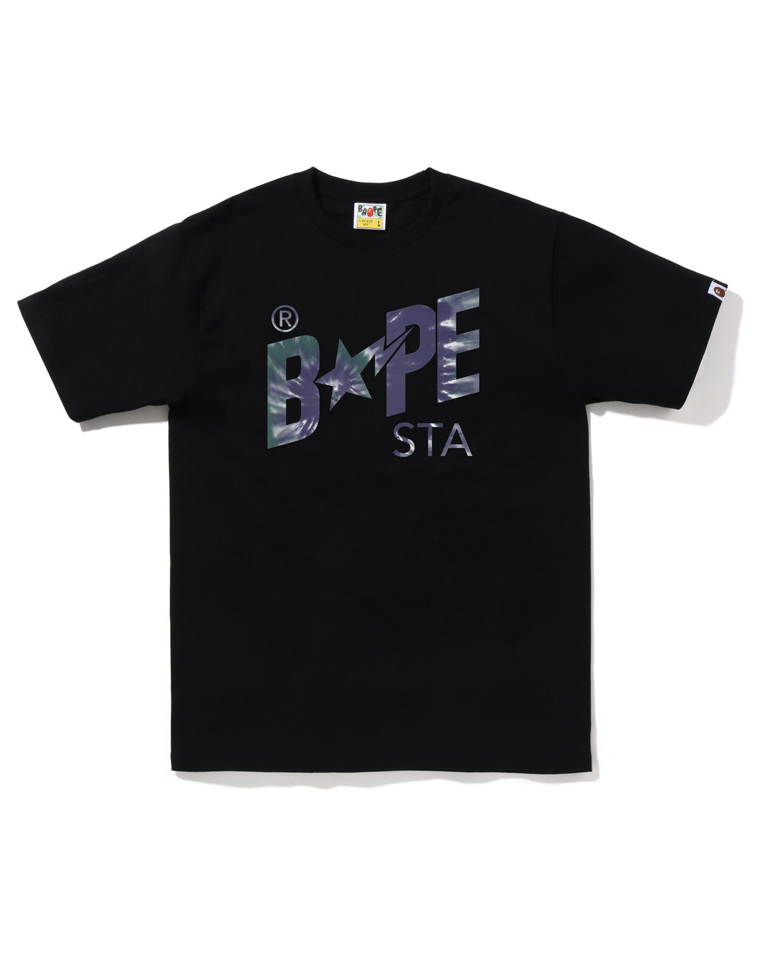 Shop Tie-Dye BAPE Sta Logo Tee Online | BAPE