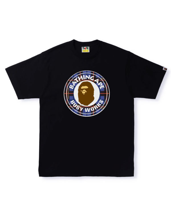 Shop BAPE Logo Check Busy Works Tee Online | BAPE