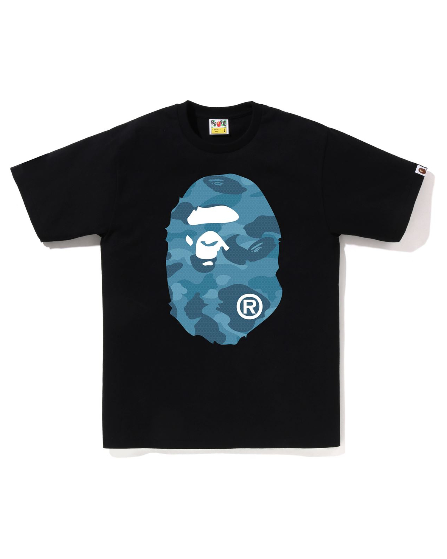 Shop Honeycomb Camo Big Ape Head Tee Online | BAPE