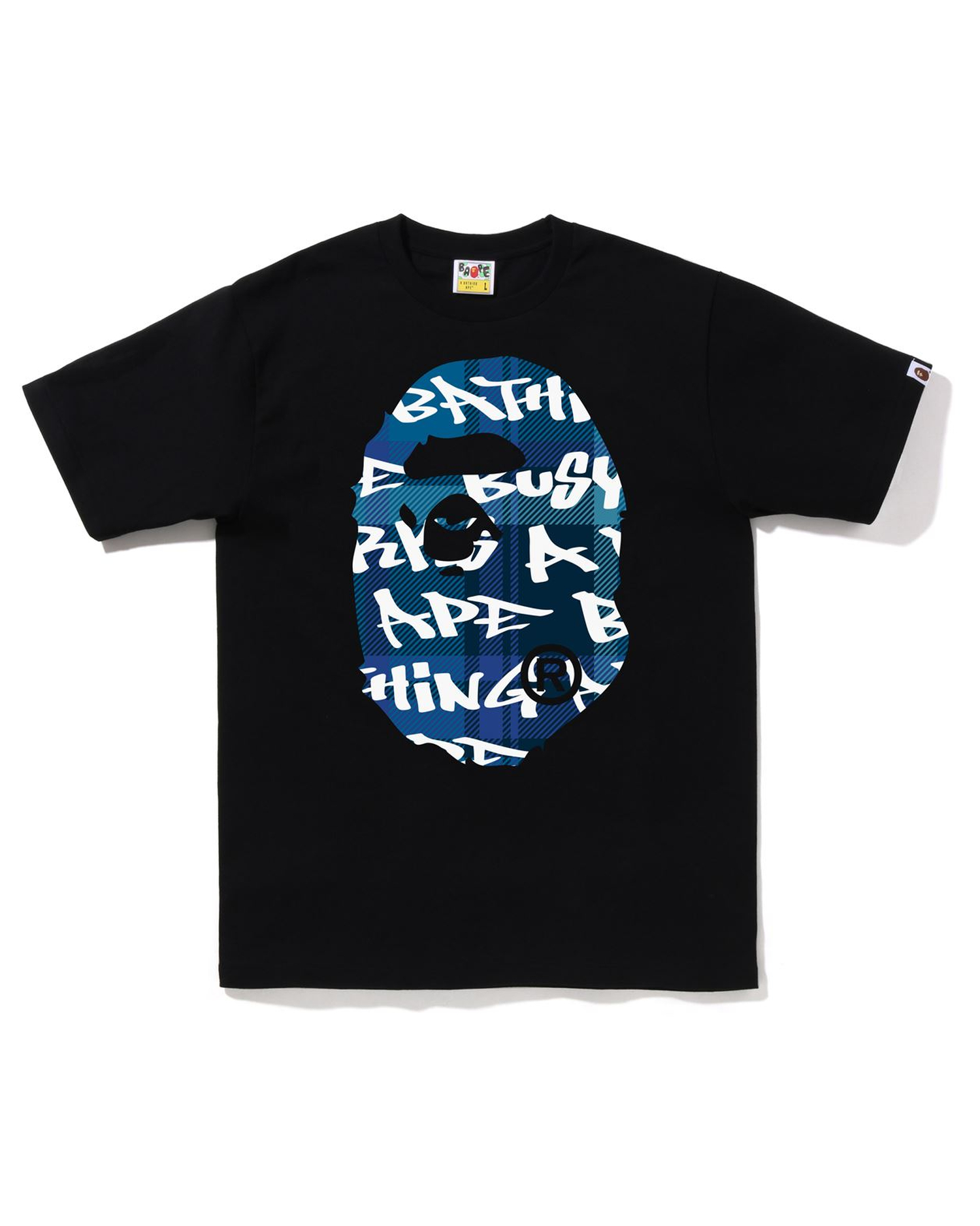 Shop BAPE Graffiti Check Big Ape Head Tee Online | BAPE