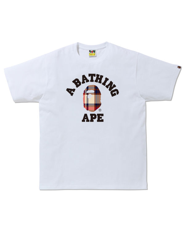Bape Check College tee