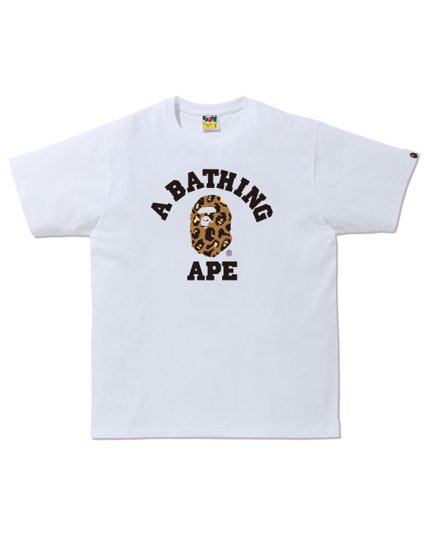 Bape Leopard College tee