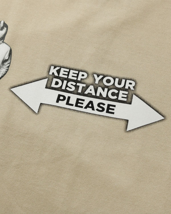 Social Distance Shark Figure tee