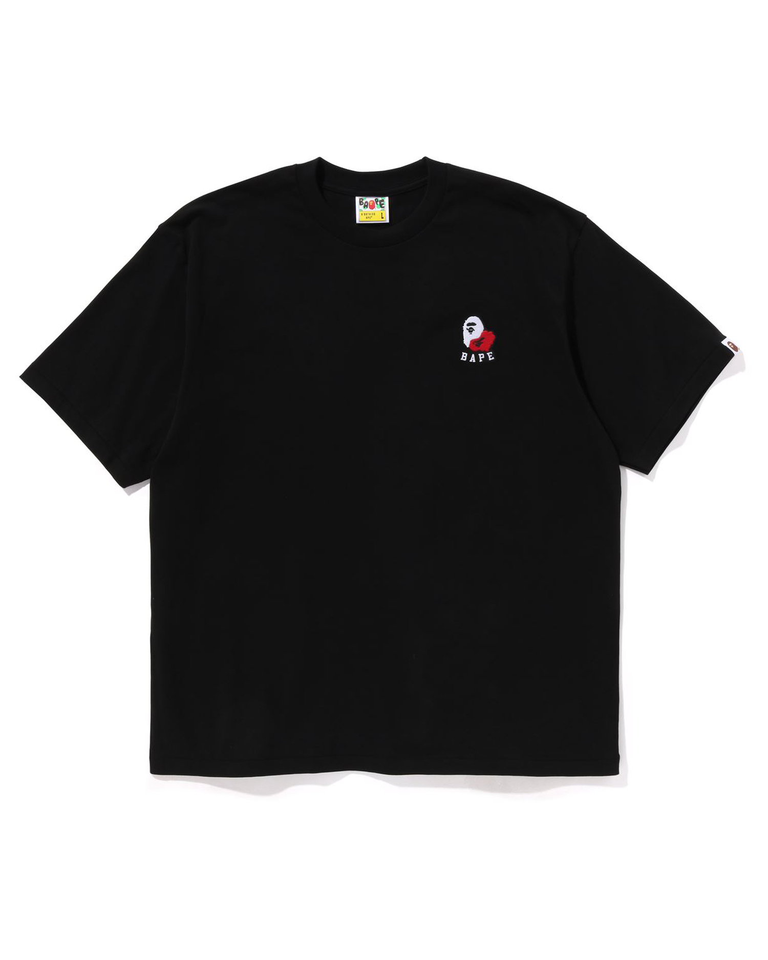 BAPE Logo One Point Relaxed Fit Tee Grey