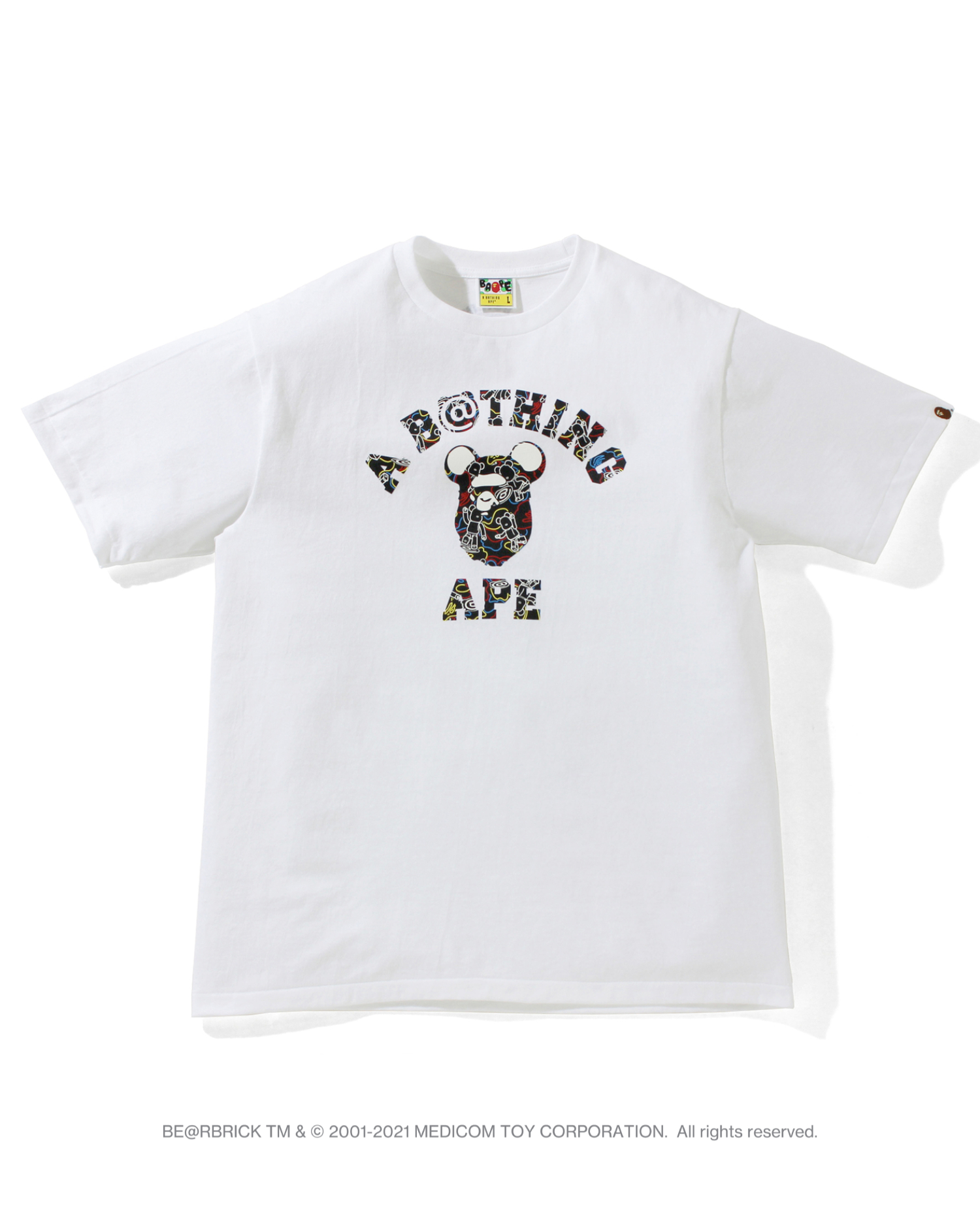 A BATHING APE® X Medicom Toy Camo BE@R College Tee| ITeSHOP