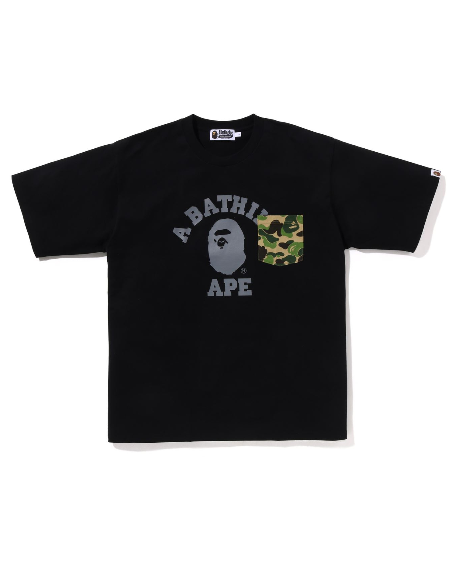 Shop ABC Camo College Pocket Relaxed Tee Online | BAPE