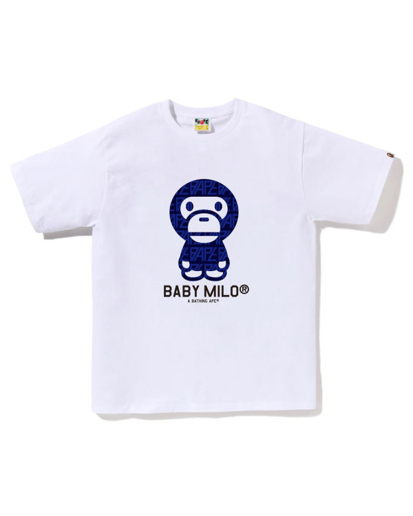 A Bathing Ape Milo Monogram Cotton T-Shirt - White