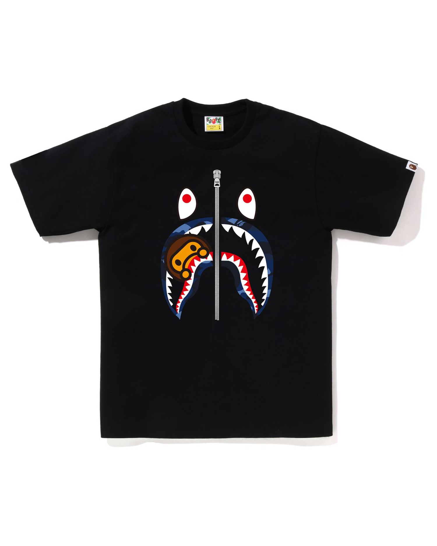 Shop Color Camo Milo Shark Tee Online | BAPE