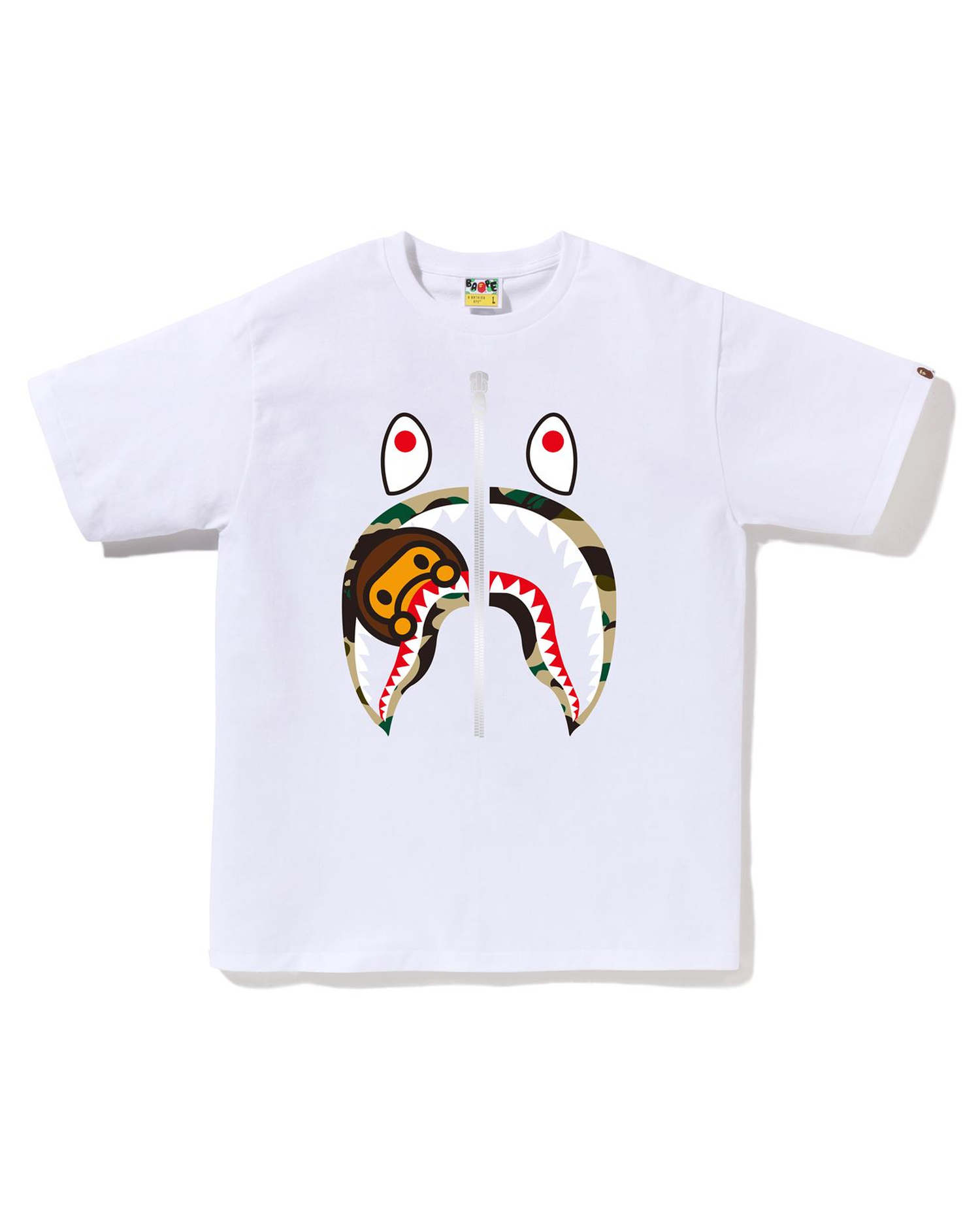 Shop 1st Camo Milo Shark Tee Online | BAPE